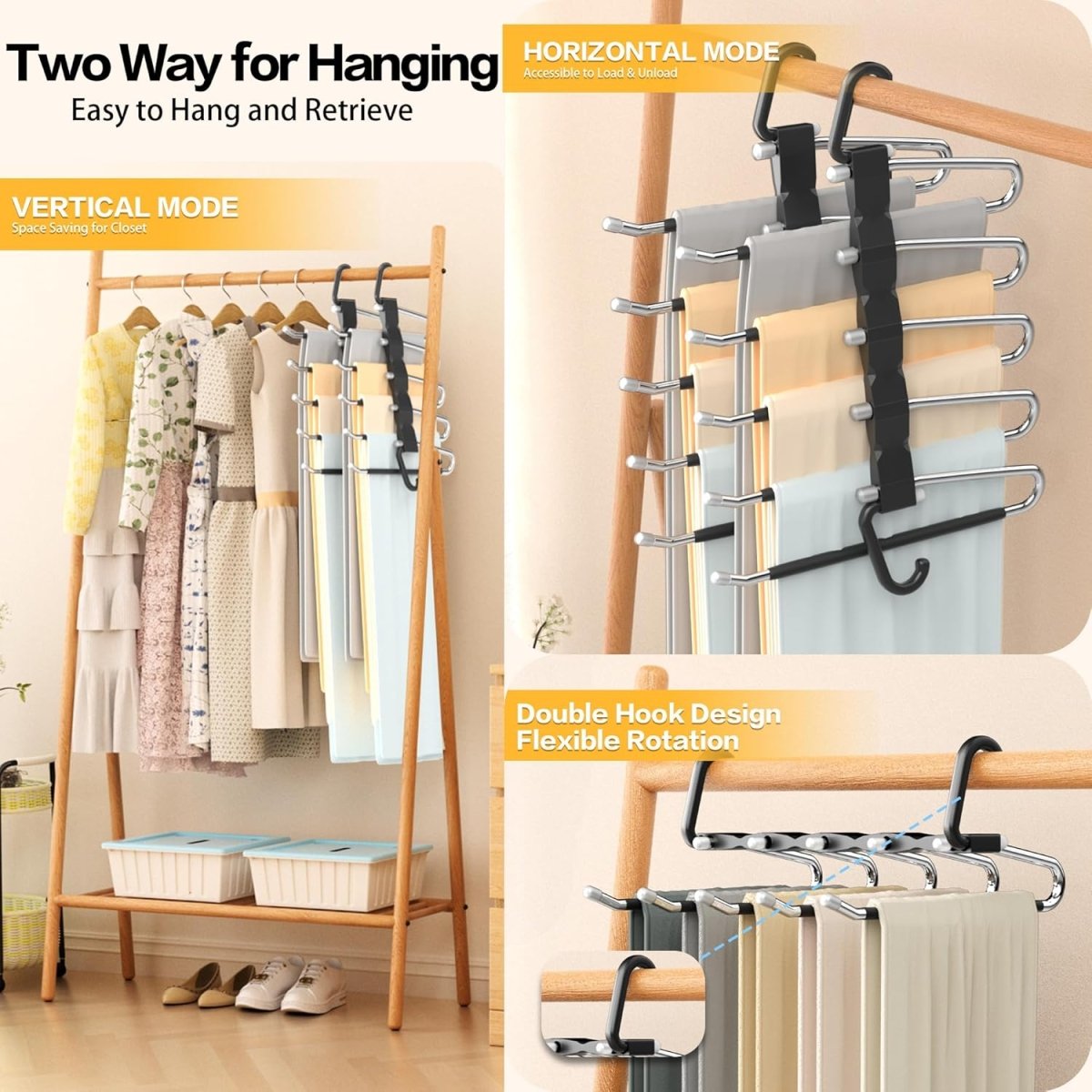 Trouser Hanger - 2Packs - LightsBetter