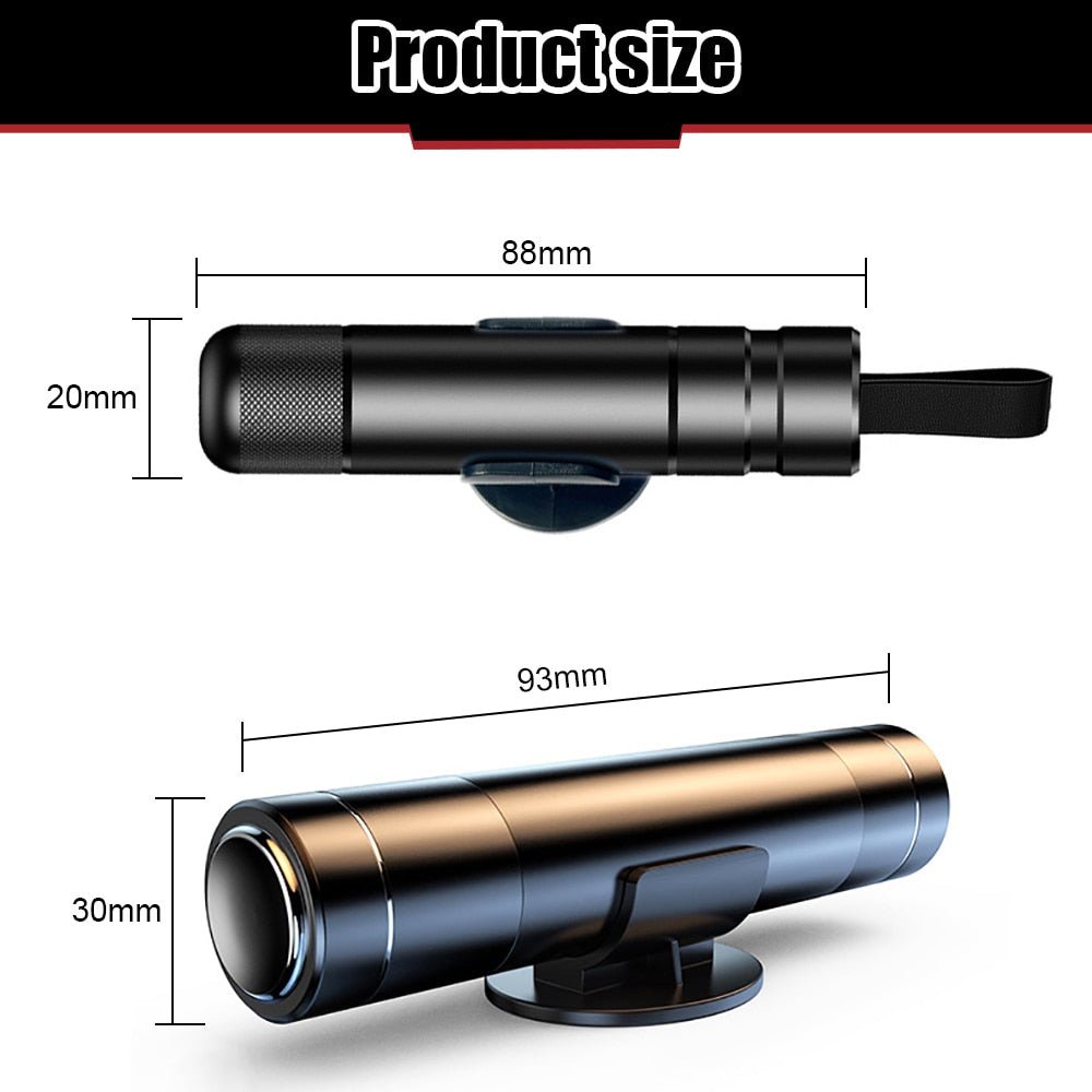 2in1 Car Safety Hammer - LightsBetter