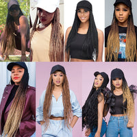 Thumbnail for Baseball Cap Braided Wig - LightsBetter