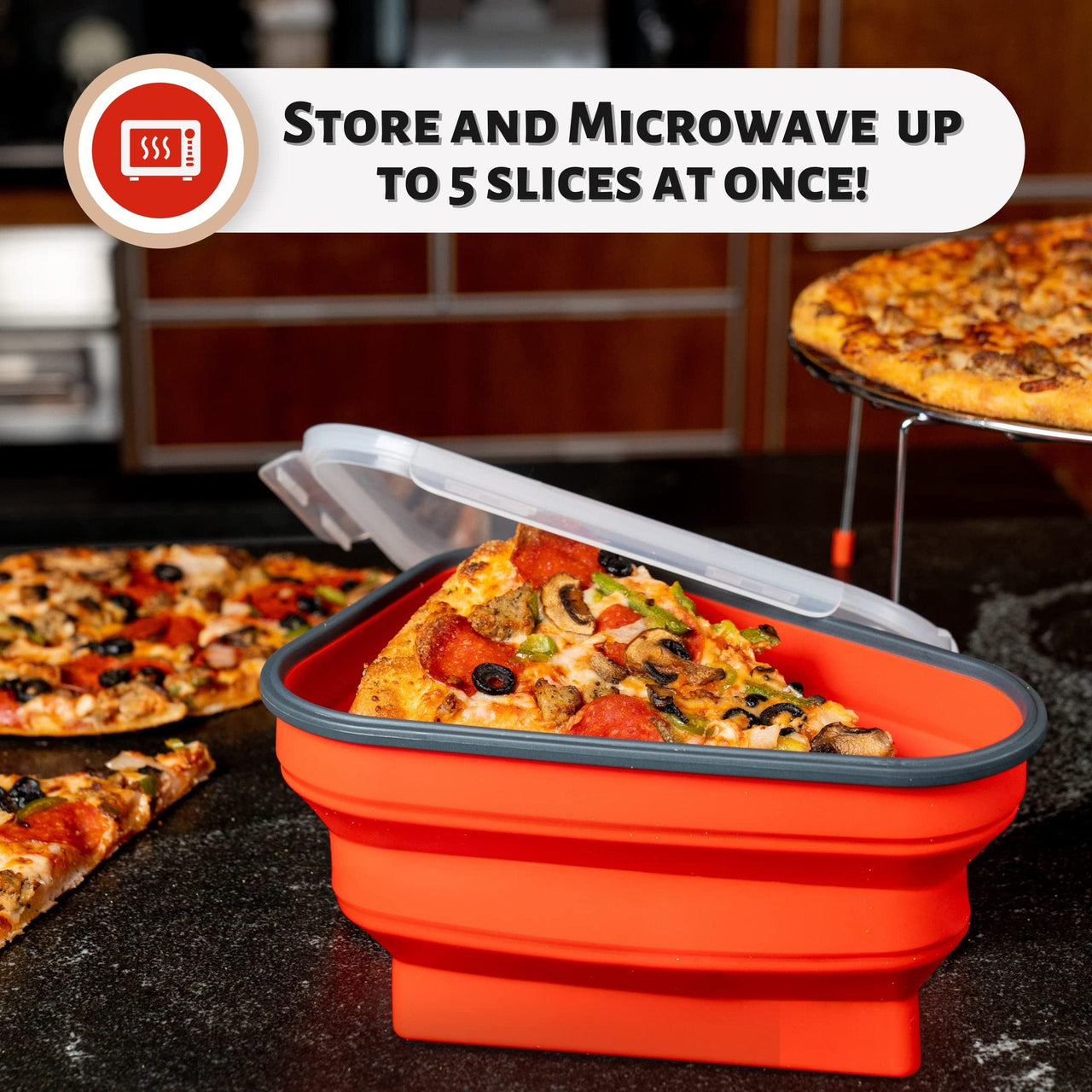 Expandable Pizza Container - LightsBetter