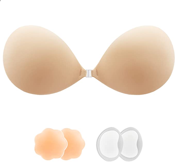 Reusable Invisible Self Adhesive Ultra-Thick Bras Clear Straps Push up Silicone  Bra Inserts 2 Cup Sizes - China Invisible Bra and Adhesive Bra price
