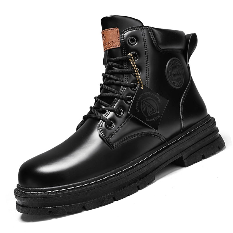 Men Leather Waterproof Boot - LightsBetter