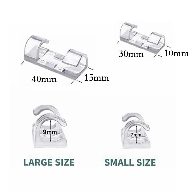 Self-Adhesive Cable Clips - LightsBetter