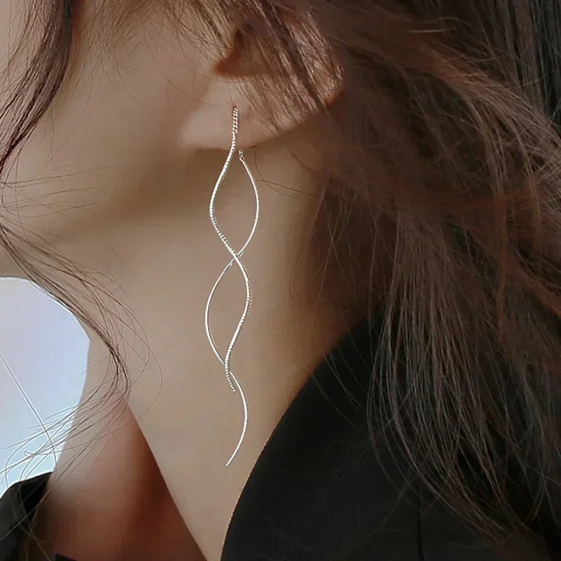 Ivy Thread Earrings | Silver – JacqMaria Jewelry